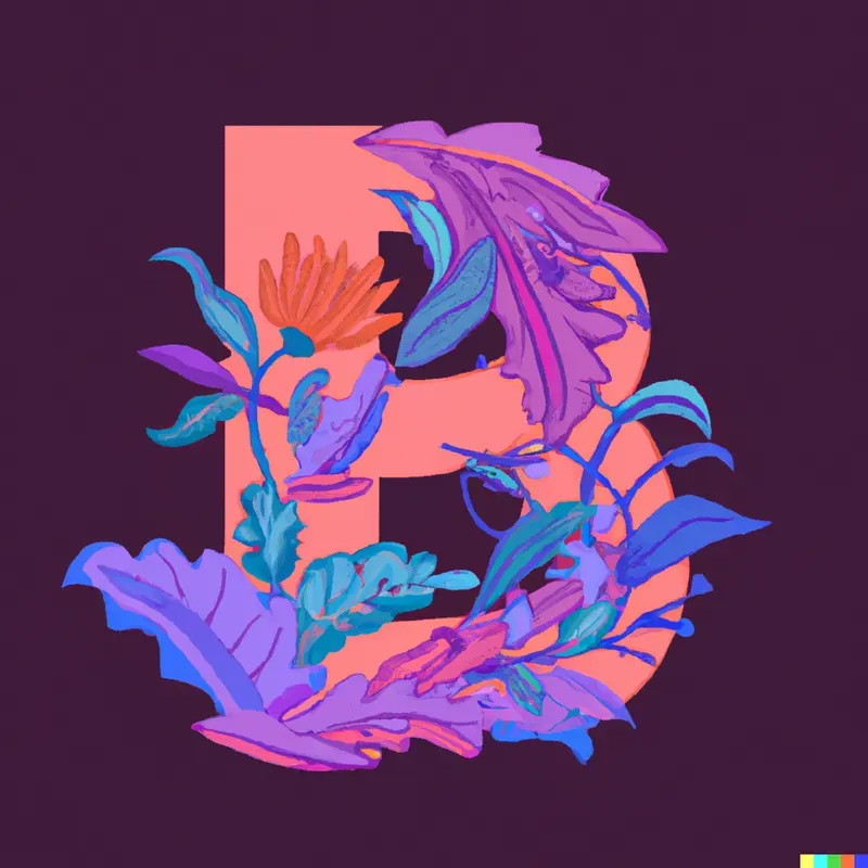 Floral Intricate Typographic Letters