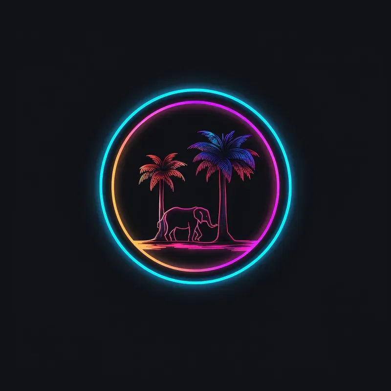 Neon Animal Logos