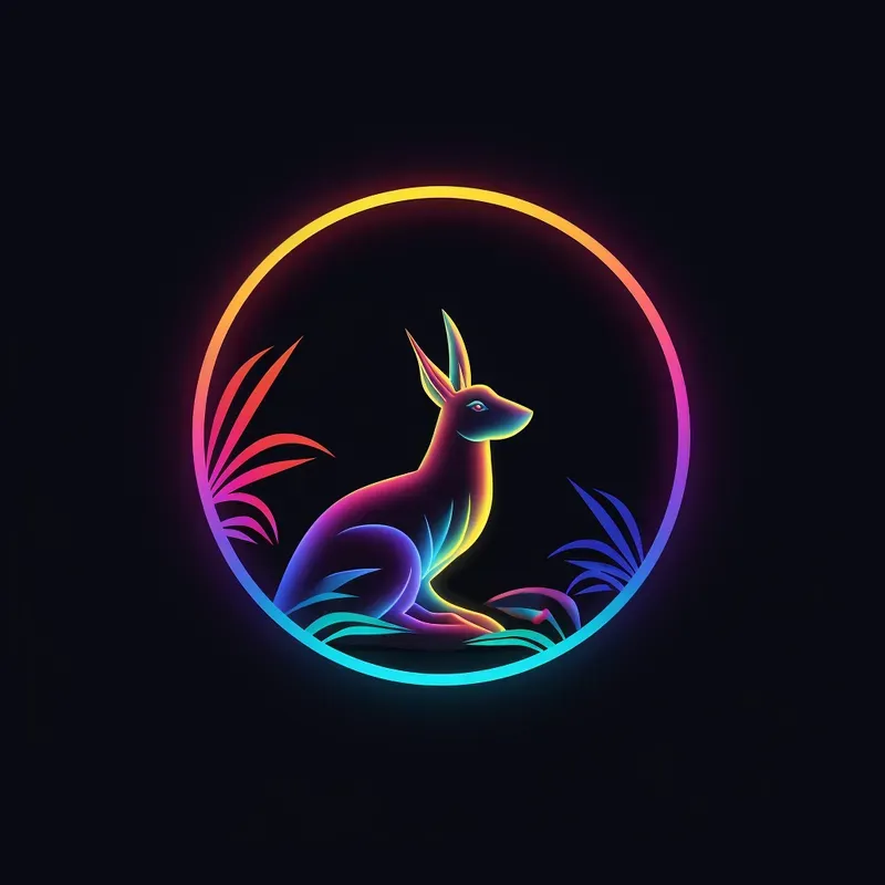 Neon Animal Logos