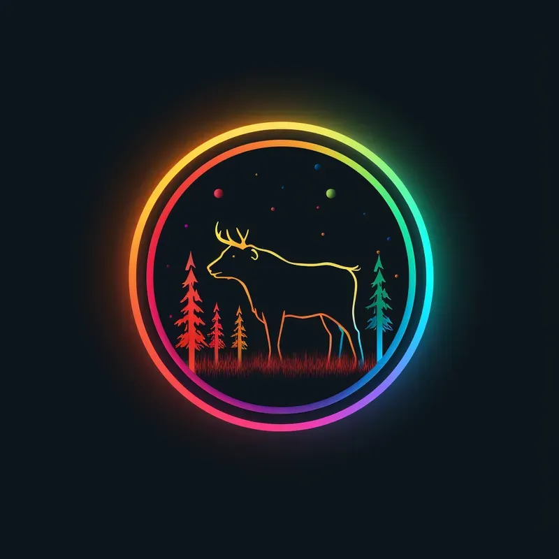 Neon Animal Logos