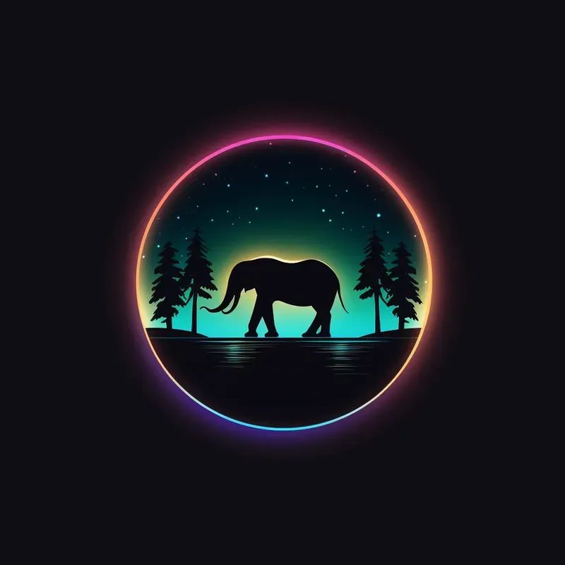 Neon Animal Logos