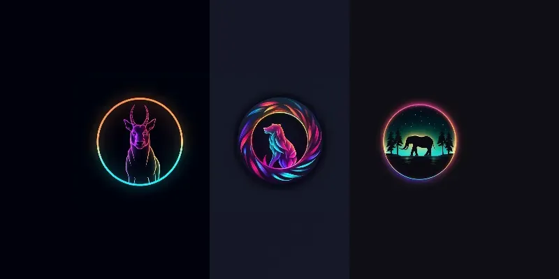 Neon Animal Logos generated by undefined