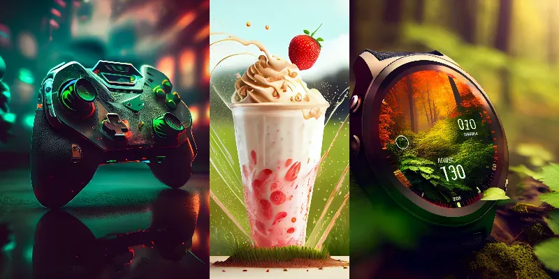 Product Advertisements With Backgrounds generated by undefined