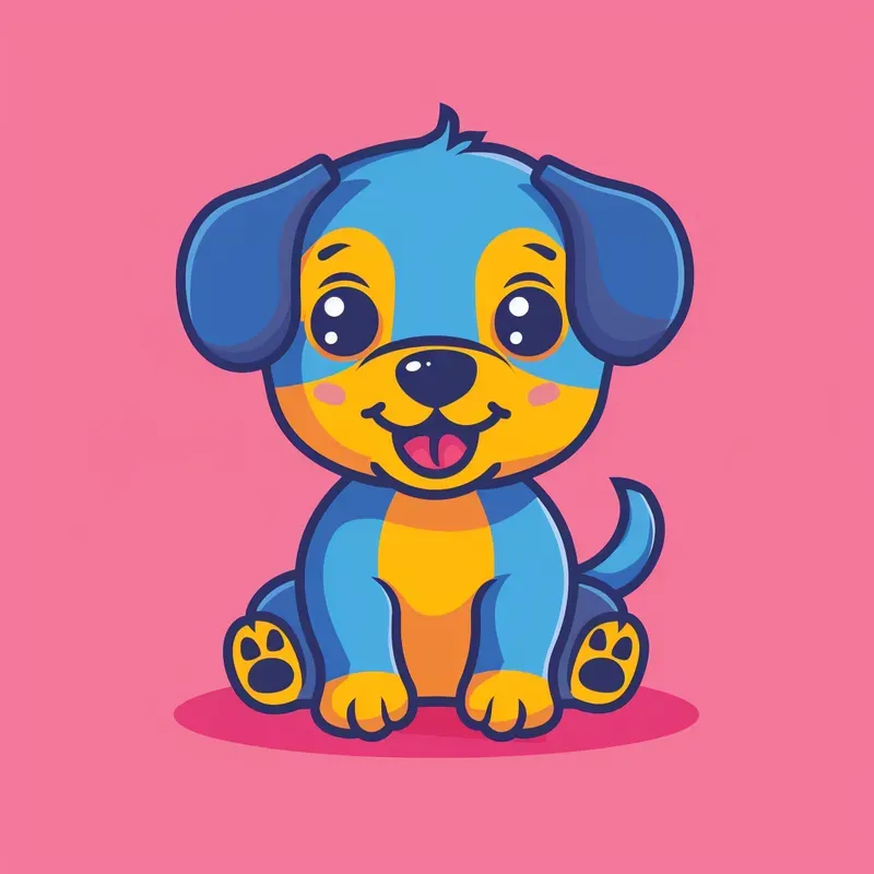 Flat Vector Illustration Cartoon Art