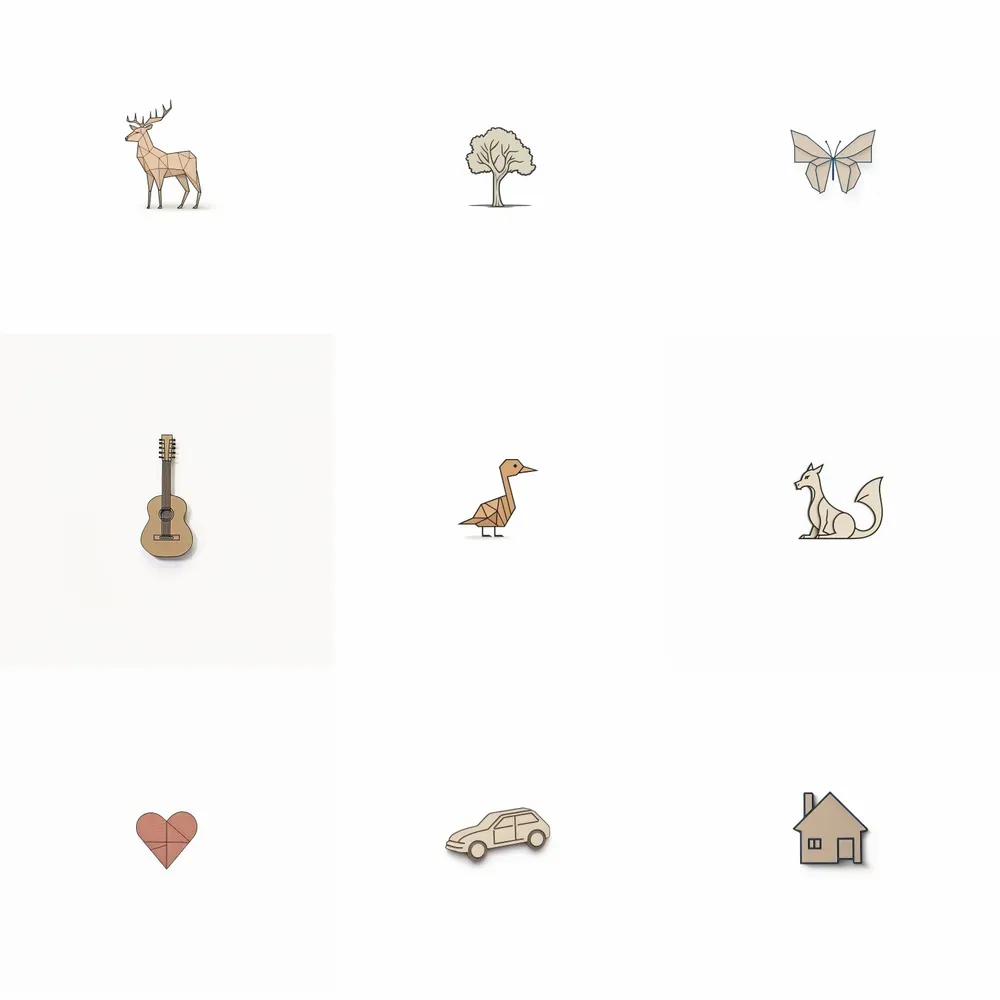 Papercraft Minimalistic Mini Logos