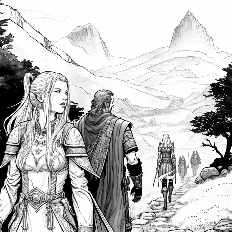 Adventure Book Illustrations