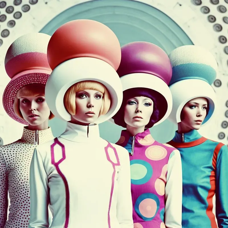 Retrofuturist Fashion Models
