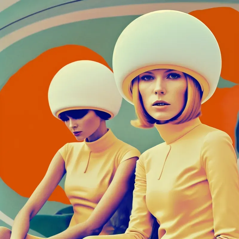 Retrofuturist Fashion Models
