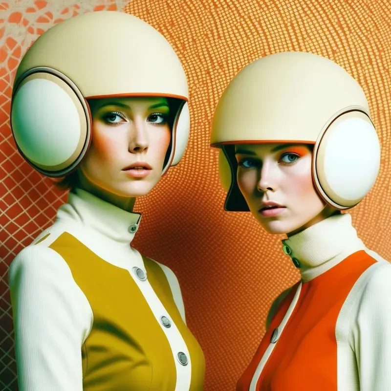 Retrofuturist Fashion Models