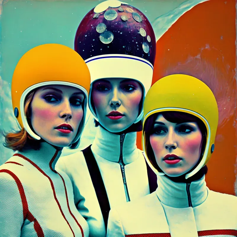 Retrofuturist Fashion Models