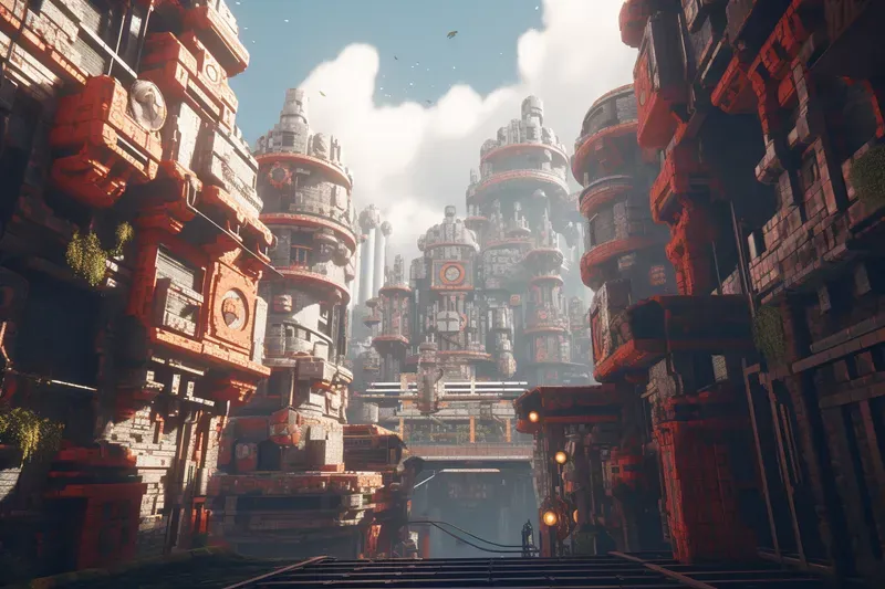 Voxel Walled Cities