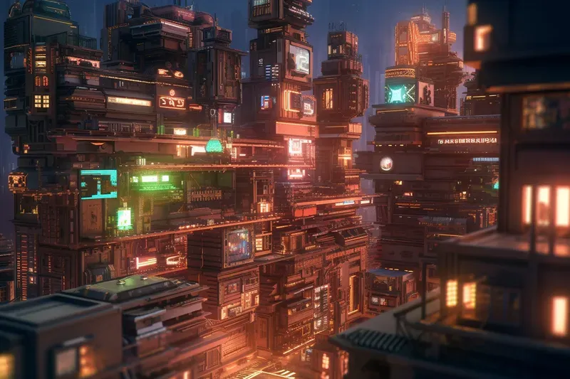 Voxel Walled Cities