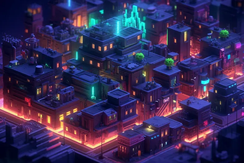 Voxel Walled Cities