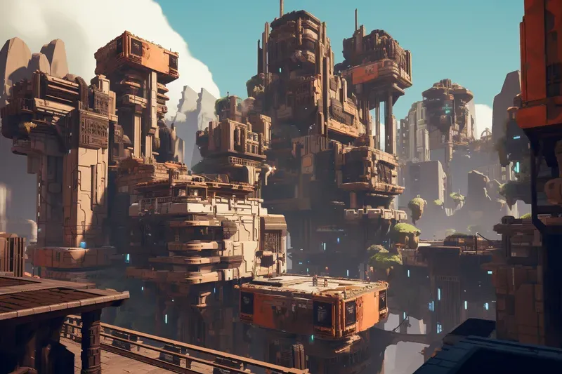 Voxel Walled Cities