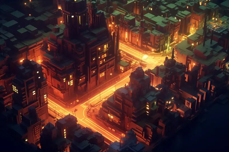 Voxel Walled Cities