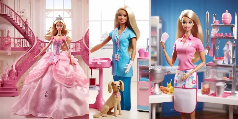 Barbie Doll Illustrations generated by undefined