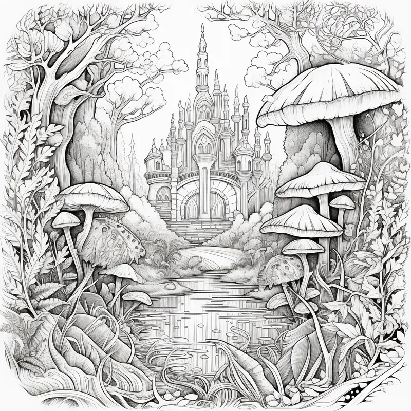 Enchanted Forest Coloring Books