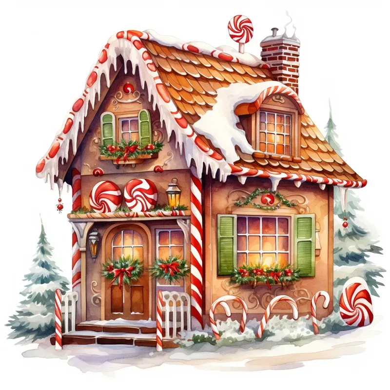 Christmas Watercolor Cliparts Designs
