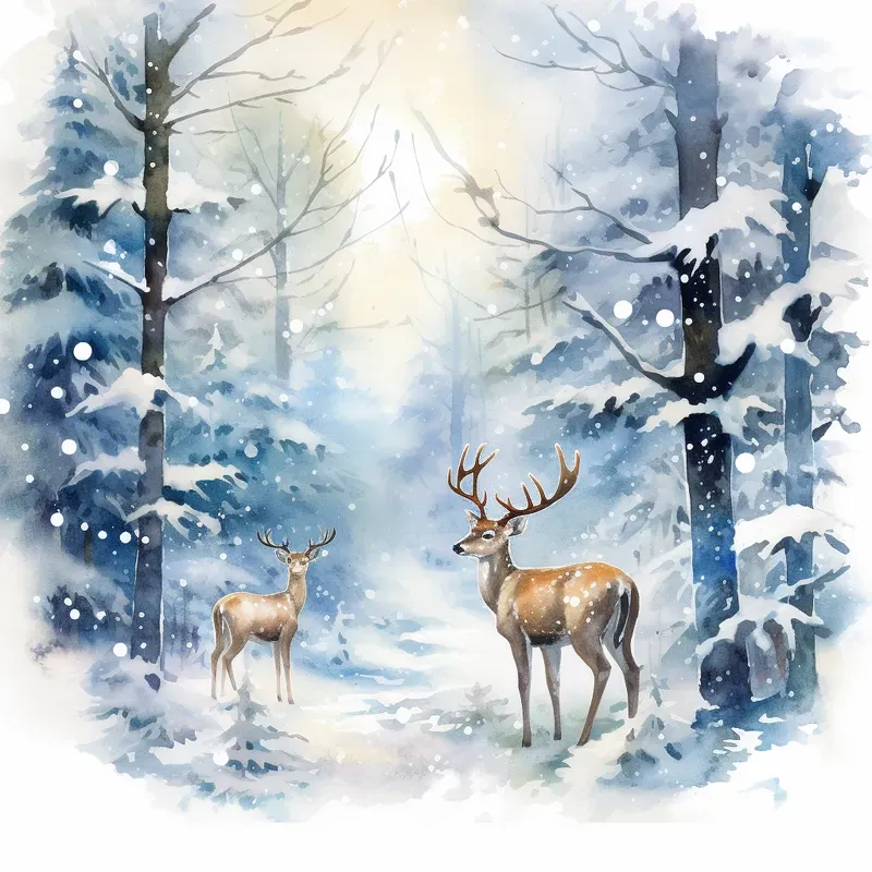 Christmas Watercolor Cliparts Designs