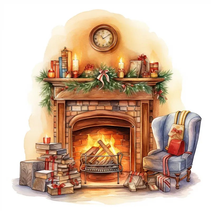 Christmas Watercolor Cliparts Designs