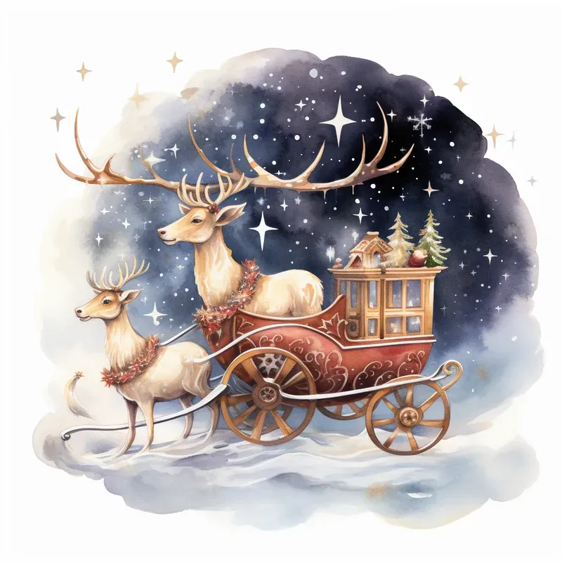 Christmas Watercolor Cliparts Designs