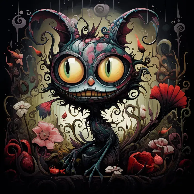 Tim Burton Cartoon Illustrations