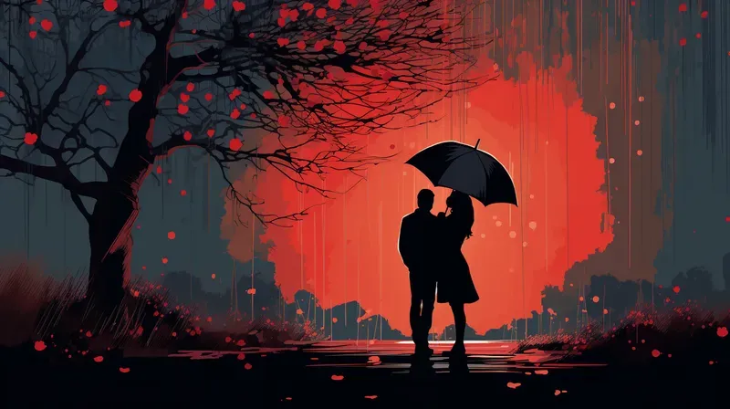 Raining Landscape Illustrations