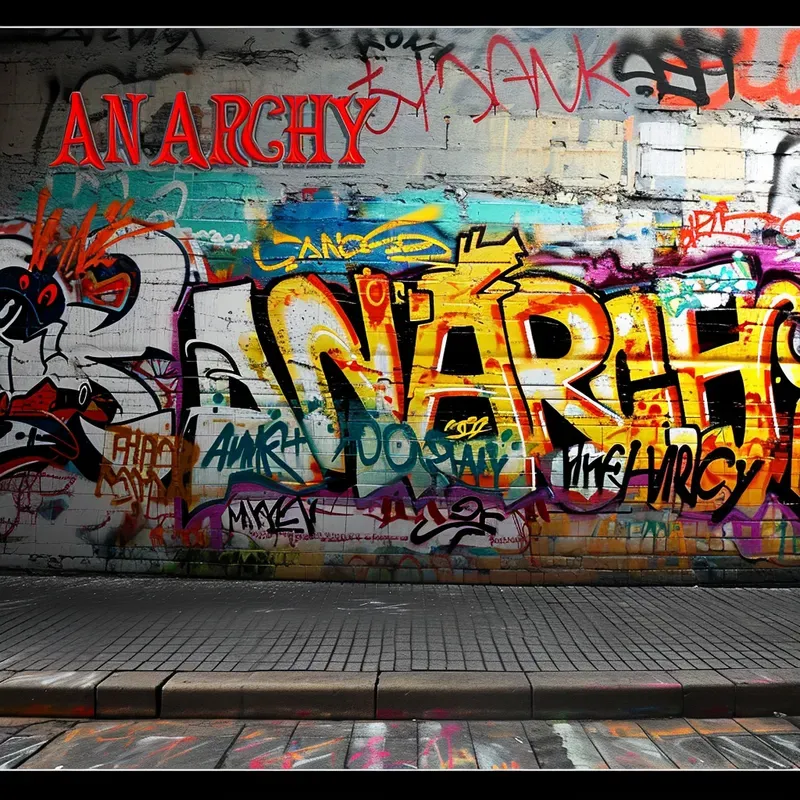 Realistic Graffiti Wall Illustrations