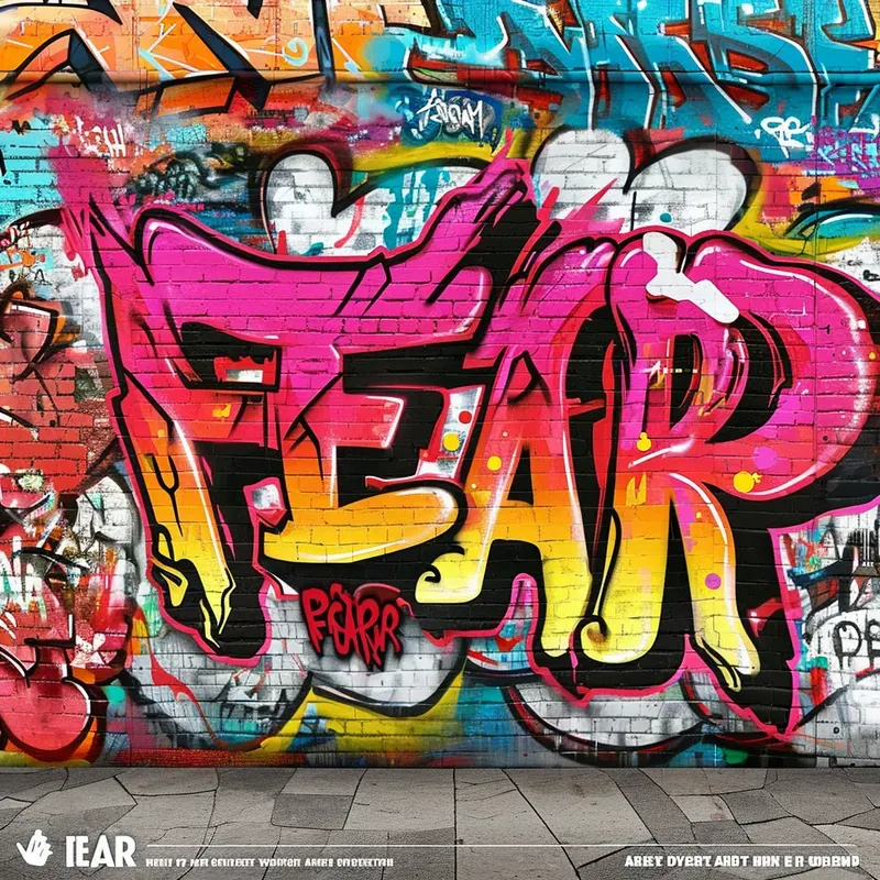 Realistic Graffiti Wall Illustrations