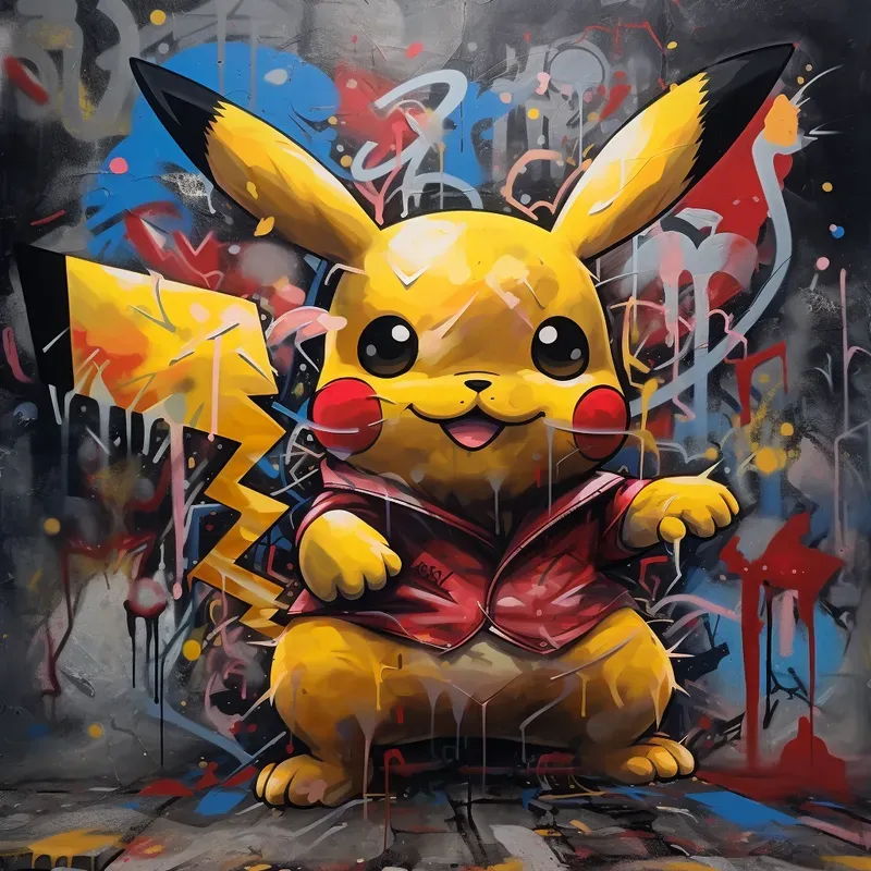 Cartoons And Anime Graffiti Style