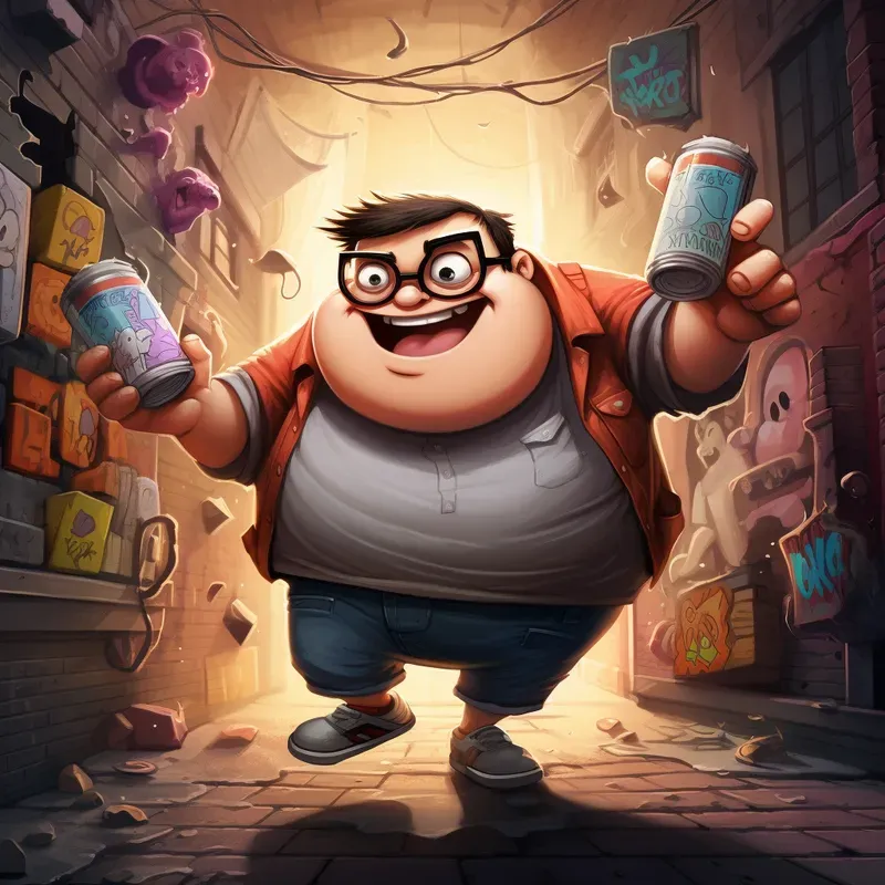 Cartoons And Anime Graffiti Style