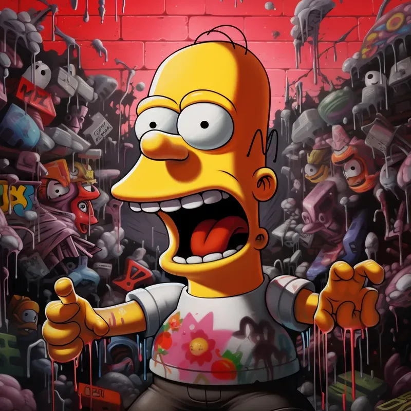 Cartoons And Anime Graffiti Style