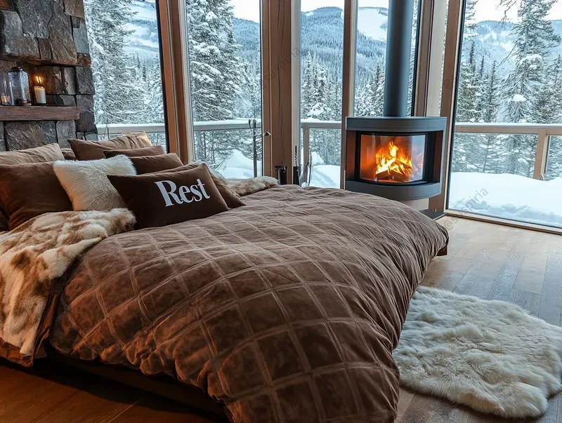 Nestled In Cozy Winter Landscapes