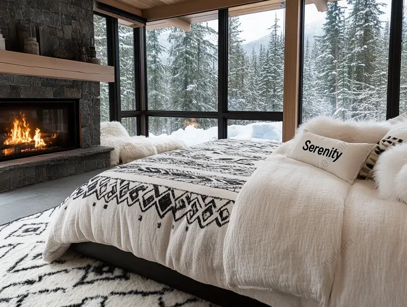 Nestled In Cozy Winter Landscapes