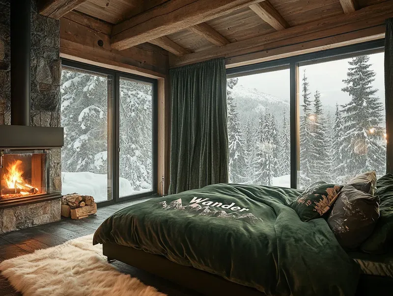 Nestled In Cozy Winter Landscapes