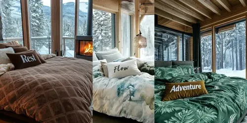 Nestled In Cozy Winter Landscapes generated by midjourney