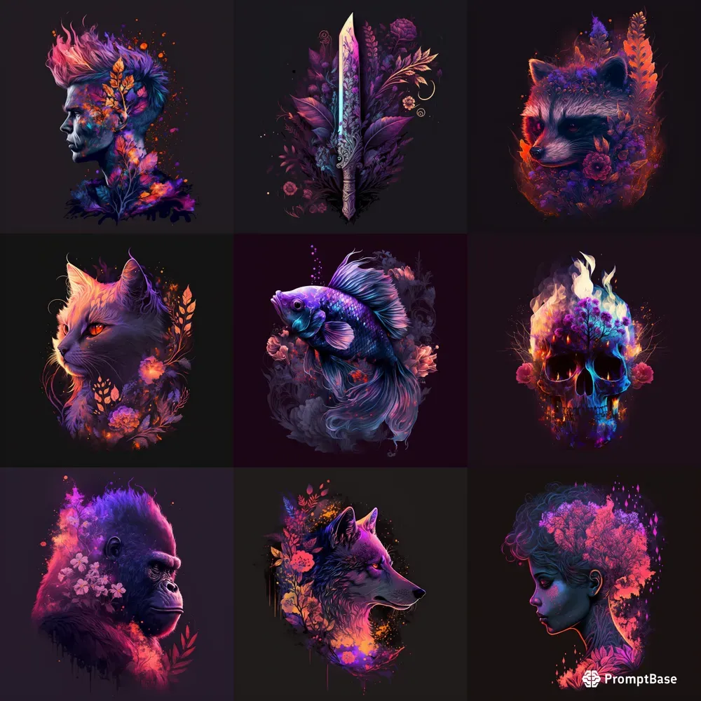 Flowerpunk Character Designs