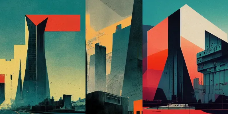 Futuristic Brutalist Architecture generated by undefined