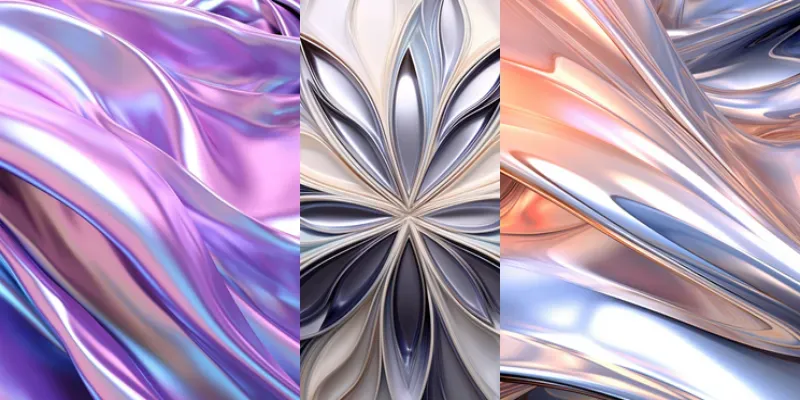 Chrome Psychedelic Wallpaper Backgrounds generated by undefined