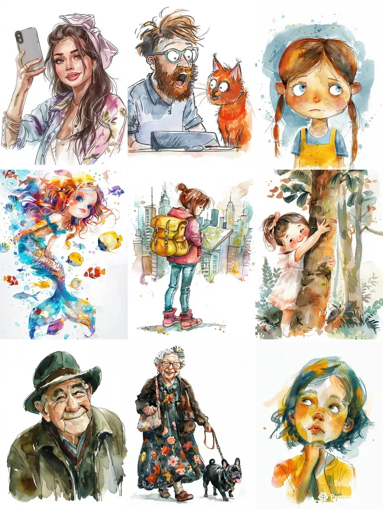 Lovely Story Book Illustrations