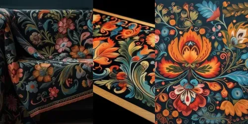 Decorative Flower Paintings generated by midjourney