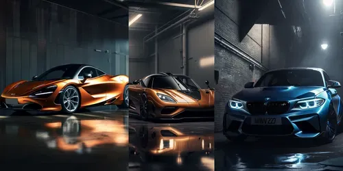 Cinematic Indoor Cars In Garages generated by midjourney