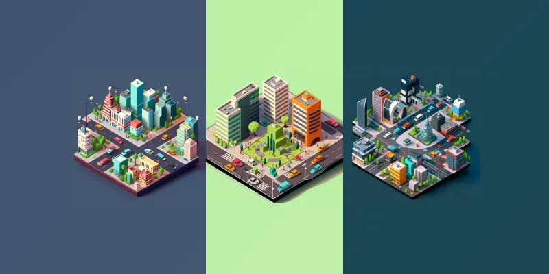 Isometric Cityscapes generated by undefined