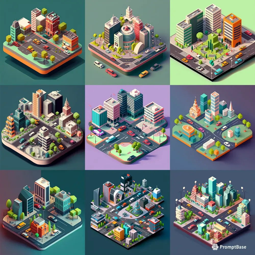 Isometric Cityscapes