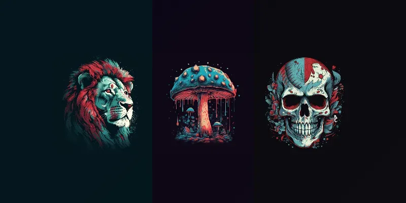 Vintage Style With Black Backgrounds generated by undefined