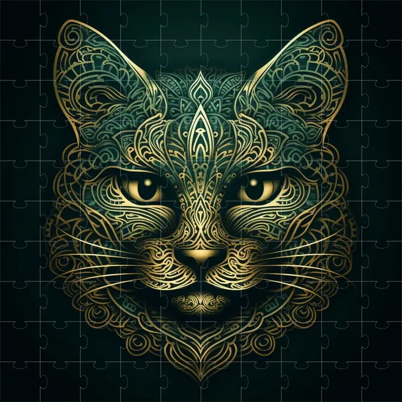 Animal Faces In Ornate Mandala Style