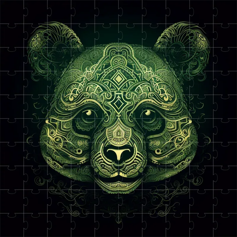 Animal Faces In Ornate Mandala Style