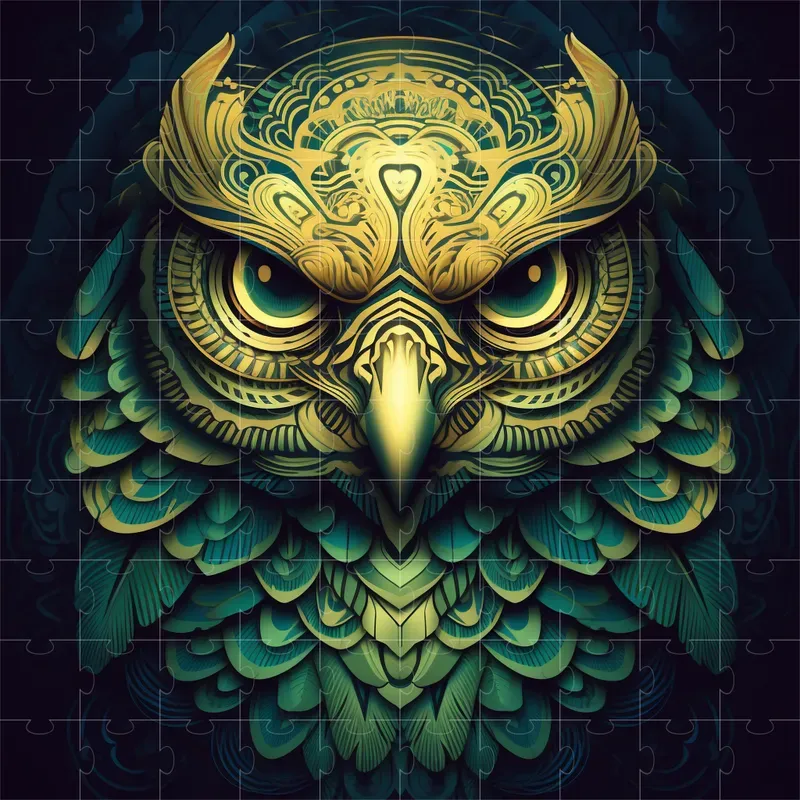 Animal Faces In Ornate Mandala Style