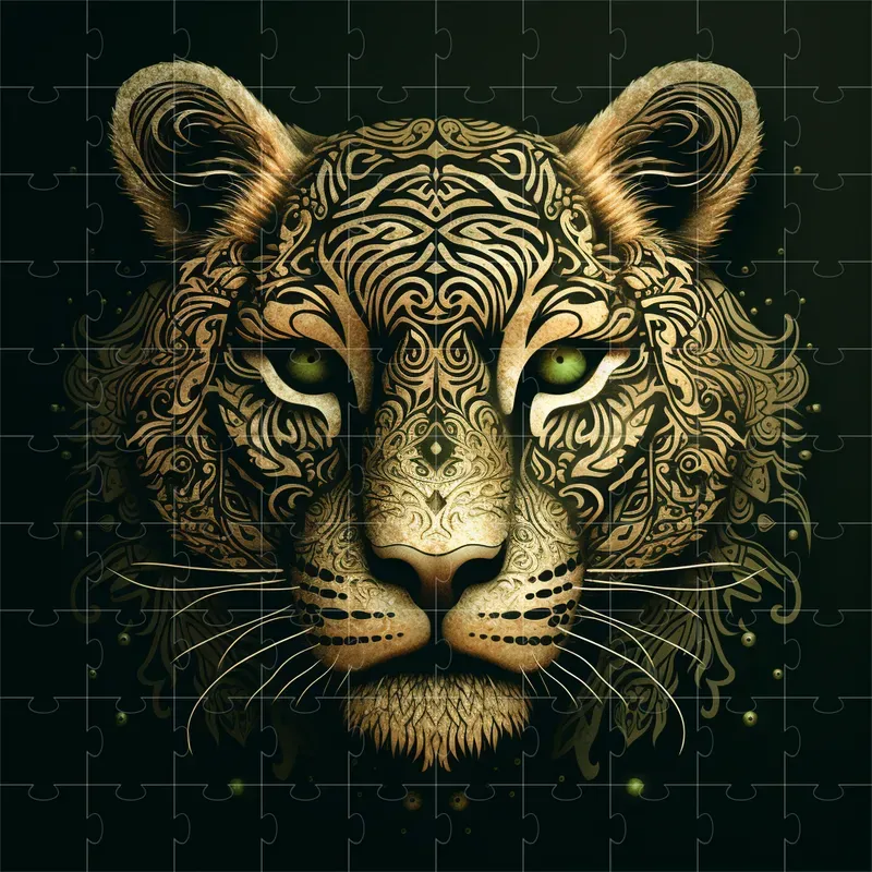 Animal Faces In Ornate Mandala Style