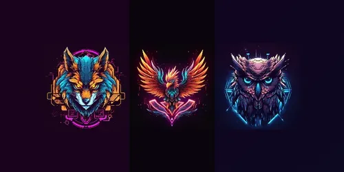 Animal Gaming Logos generated by midjourney